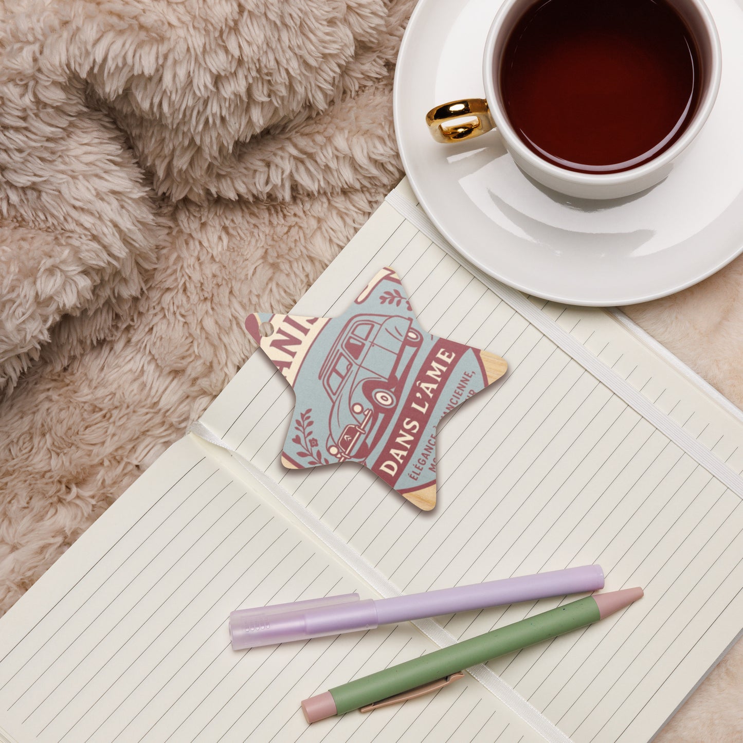 Houten (Kerst-)ornament – Citroën Dyane Retro Design