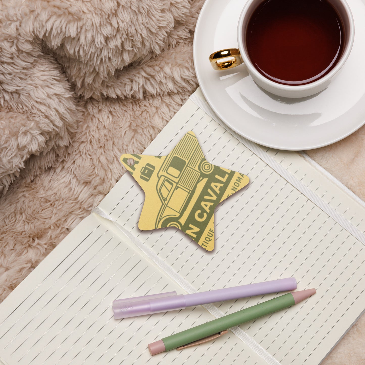 Houten (Kerst-)ornament – Citroën Acadiane Retro Design