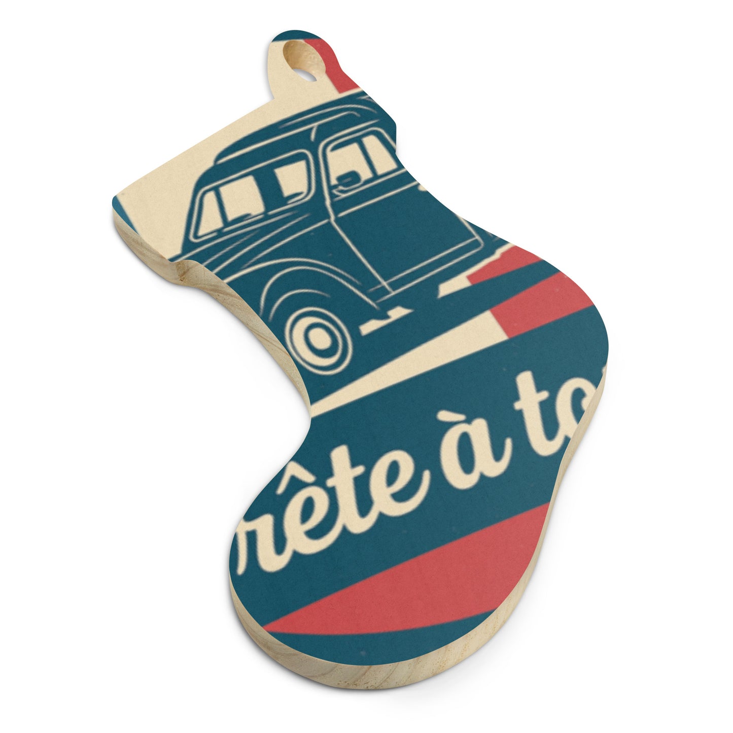 Houten (Kerst-)Ornament – Citroën Acadiane Retro Design