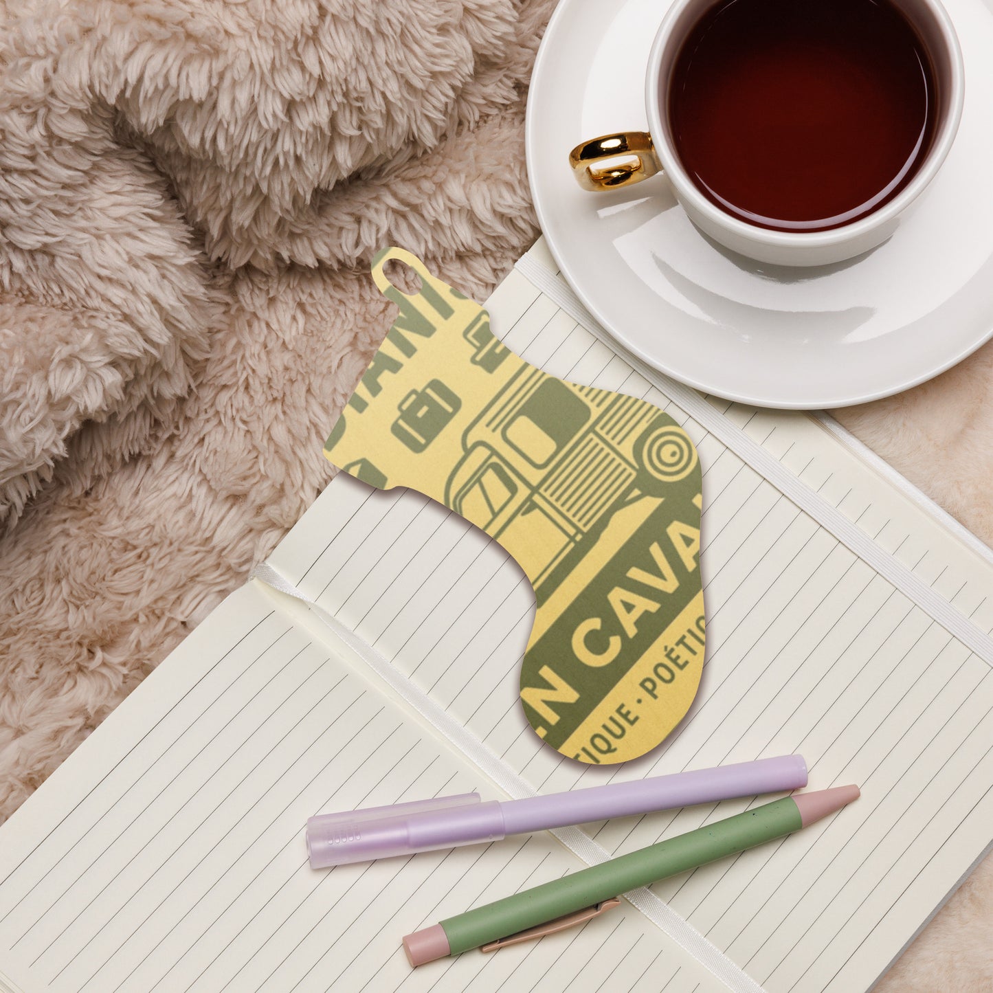 Houten (Kerst-)ornament – Citroën Acadiane Retro Design