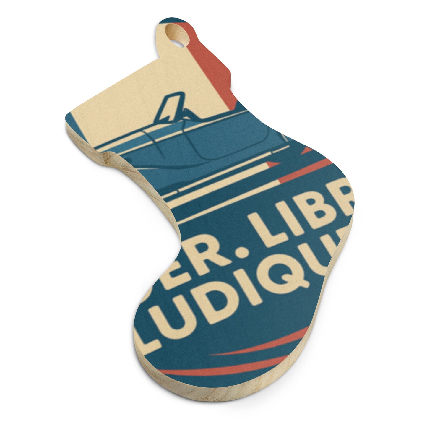 Houten (Kerst-)ornament – Burton Sportscar Retro Design