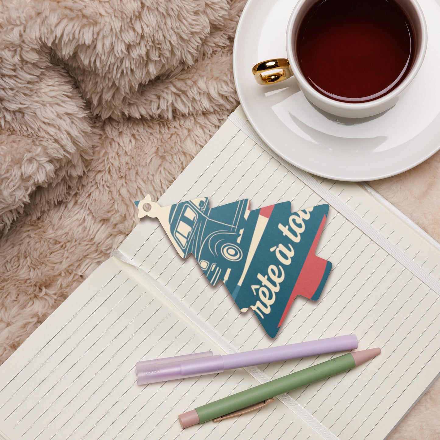 Houten (Kerst-)Ornament – Citroën Acadiane Retro Design