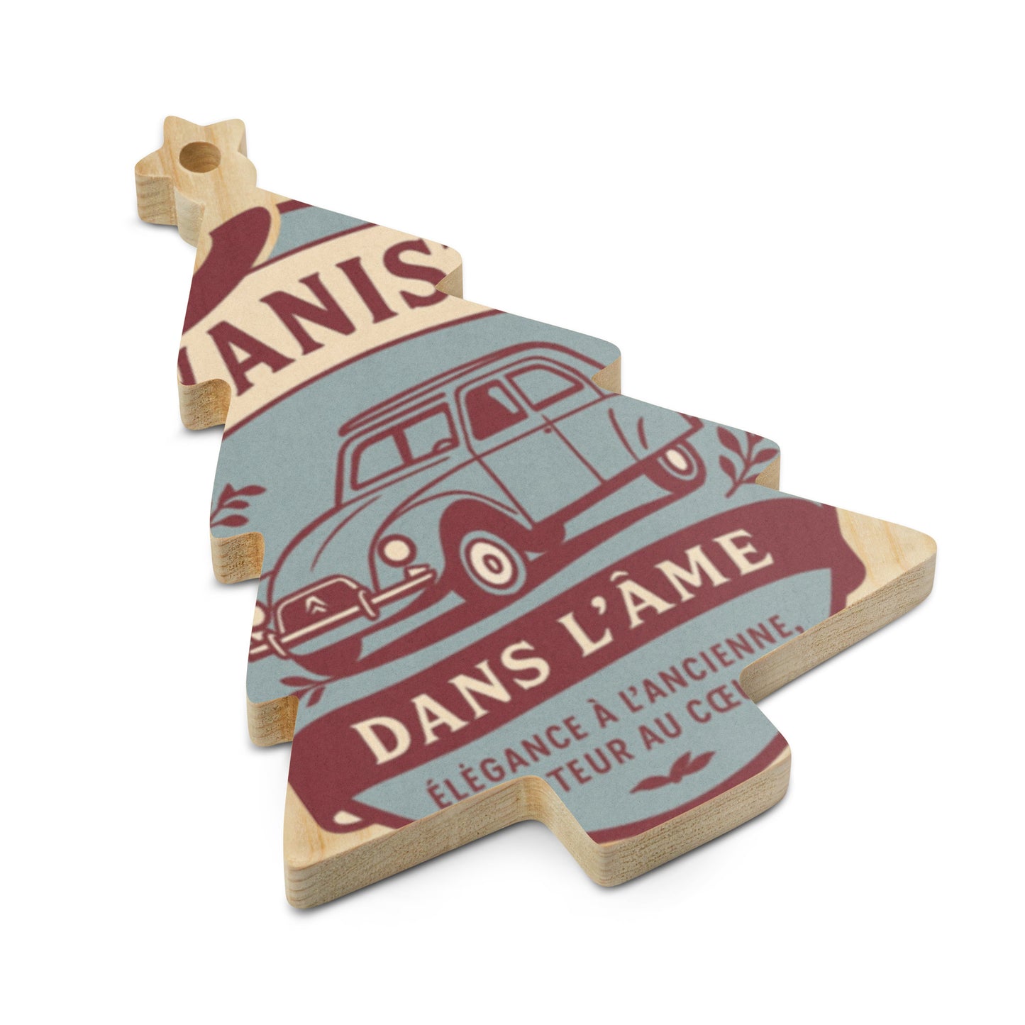 Houten (Kerst-)ornament – Citroën Dyane Retro Design