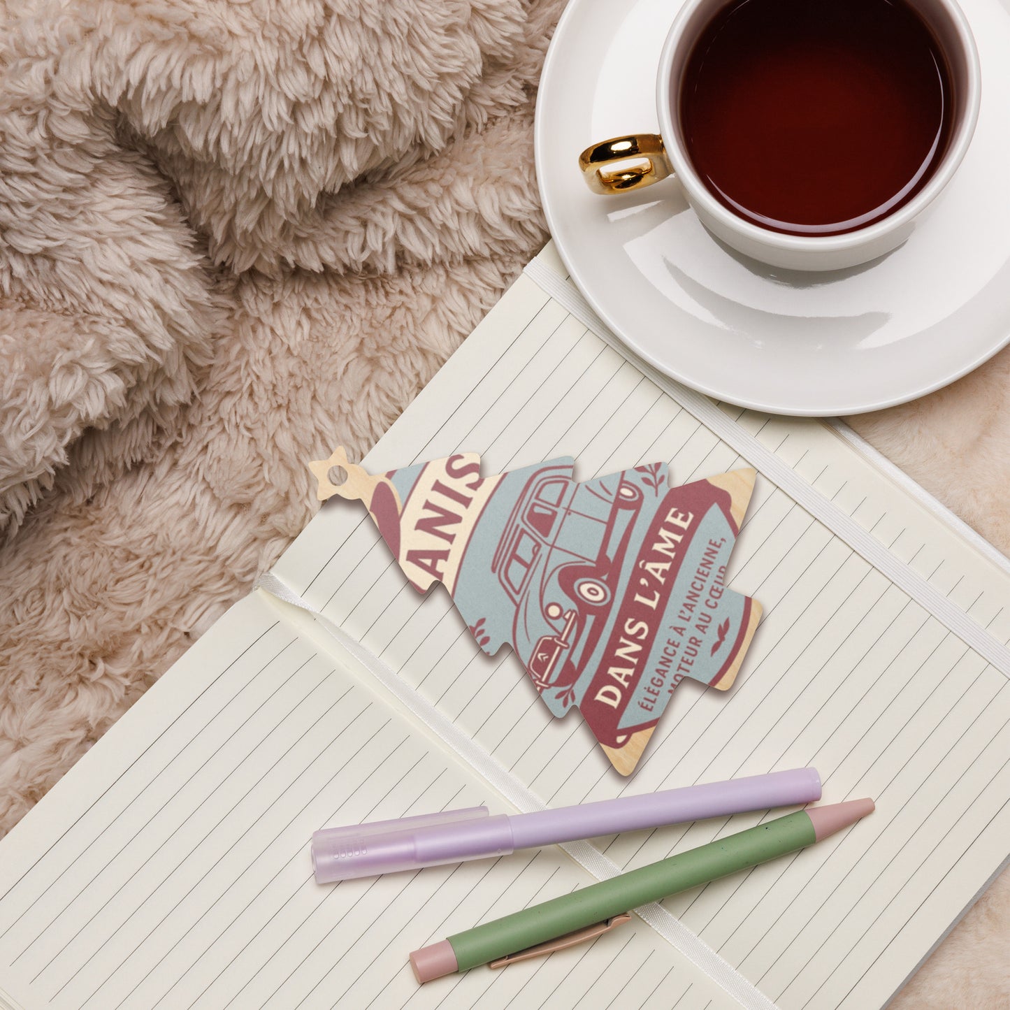 Houten (Kerst-)ornament – Citroën Dyane Retro Design