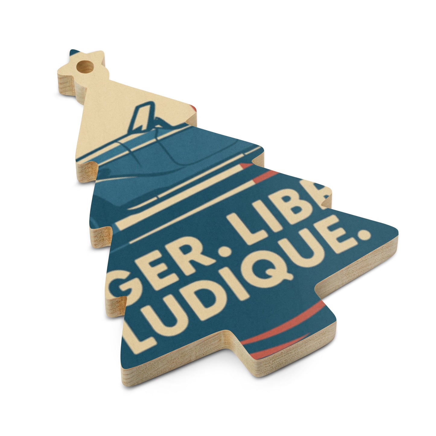 Houten (Kerst-)ornament – Burton Sportscar Retro Design