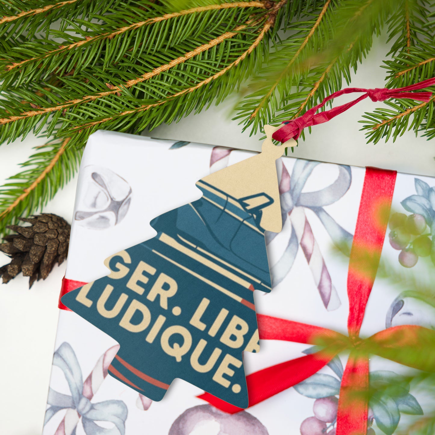 Houten (Kerst-)ornament – Burton Sportscar Retro Design