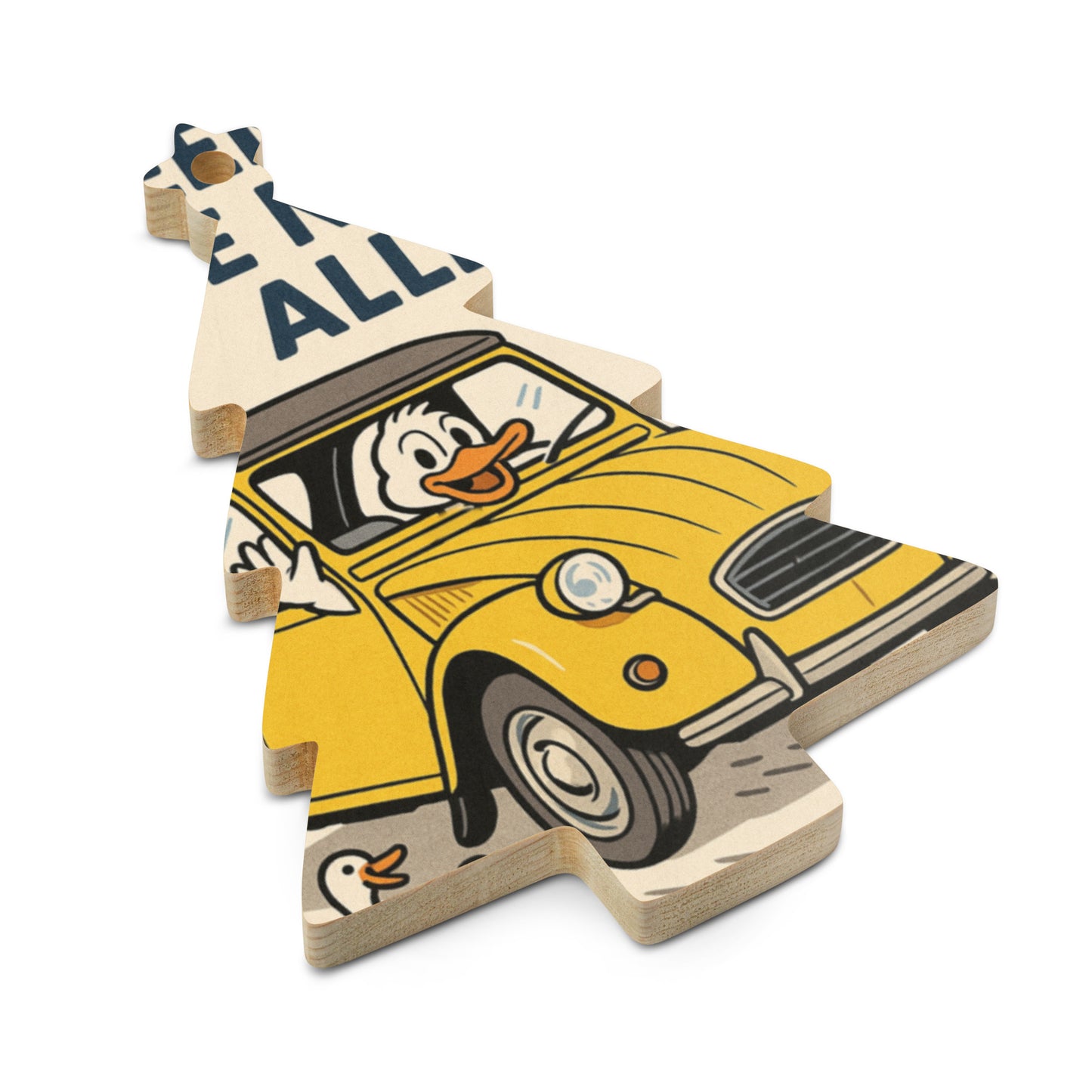Houten Ornament "Eendje – Citroën 2CV"